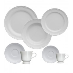 Jogo Para Jantar 42 Peças Chá e Café Cottage Porcelana Germer